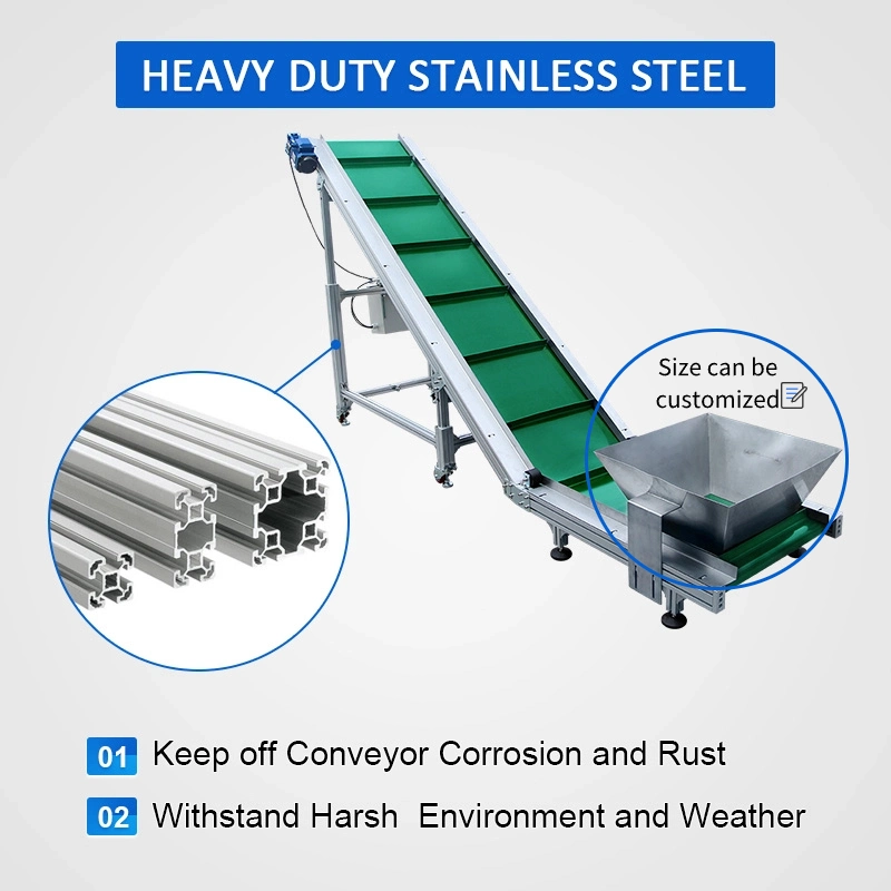 Bifa Adjustable Height Feeder Inclined Belt Conveying Equipment