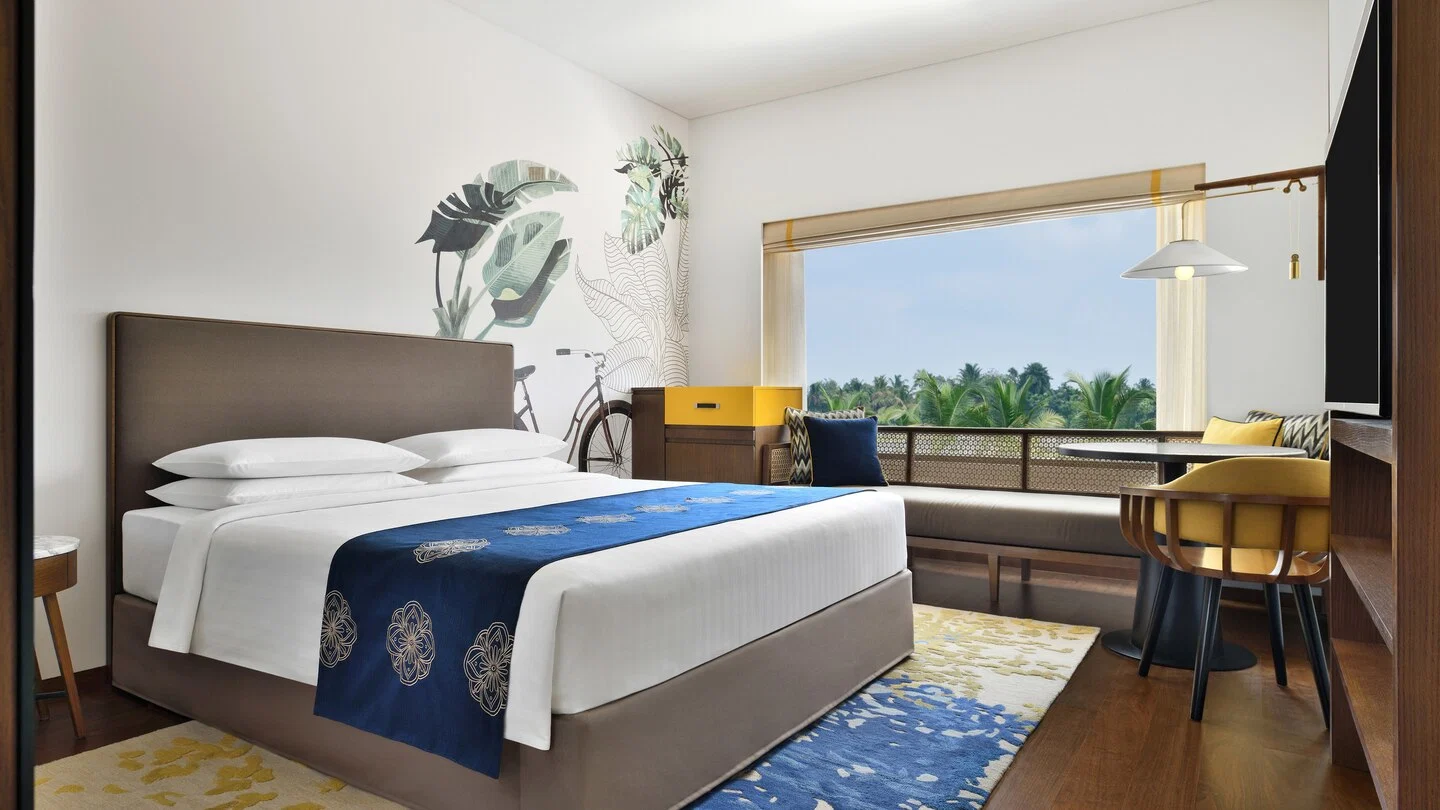 European Wood Veneer Bedroom Set Hotel Furniture 5 Star China