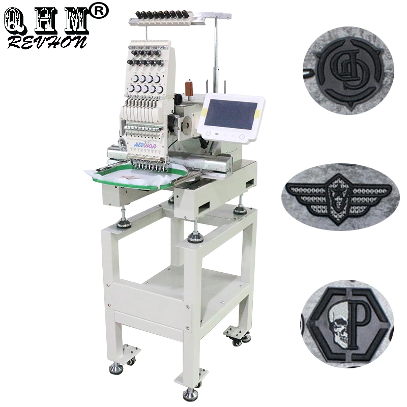 8'' Touch Screen Digital Mini Single Head Industrial Automation Embroidery Machine Hat/Flat/T-Shirt Embroidery