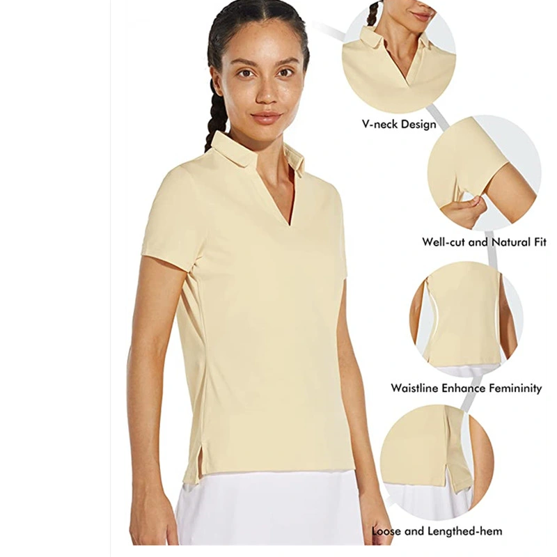 Women's Golf Shirt Short Long Sleeve Lightweight Quick-Dry Workout Daily Work Polo Shirts