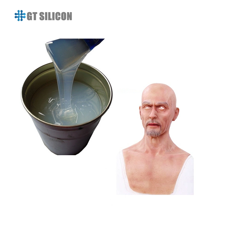 Caucho de silicona de grado alimentario de la piel humana amable caucho de silicona líquido de la piel