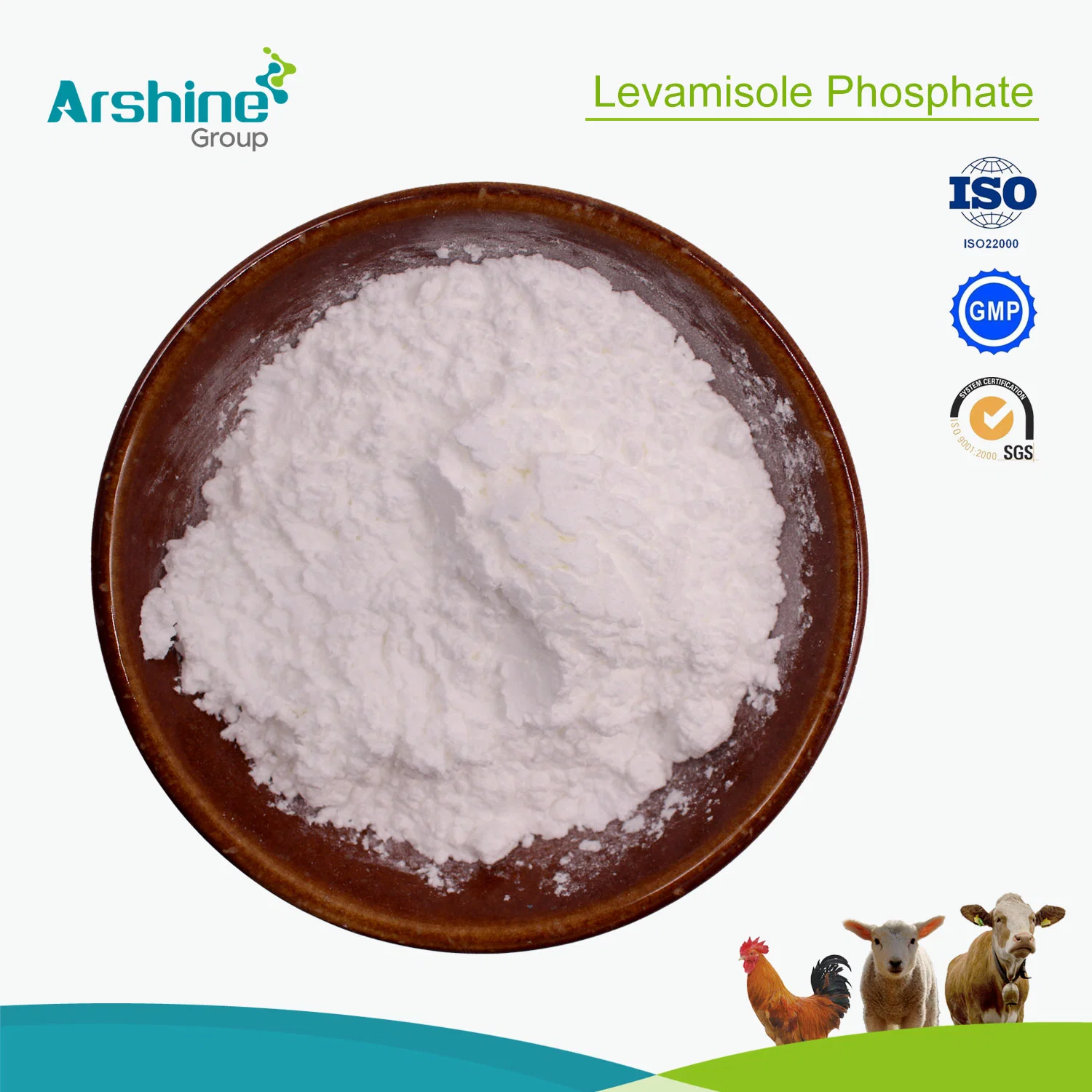 Pharmaceutical Chemical Veterinary Raw Material CAS32093-35-9 Levamisole Phosphate