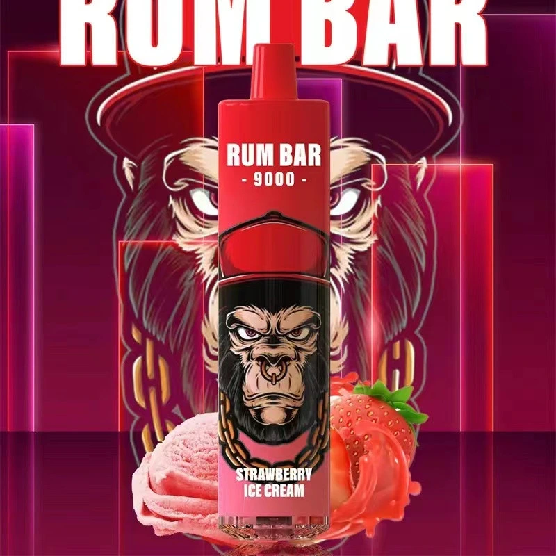 Top Sell Vape E Cigarettes Rum Bar 9K Disposable/Chargeable Pods Device Bars Mesh Coil Rechargeable Battery Prefilled 18ml Pod Vs Elf Bc5000 Box Randm Tornado 9K Puffs