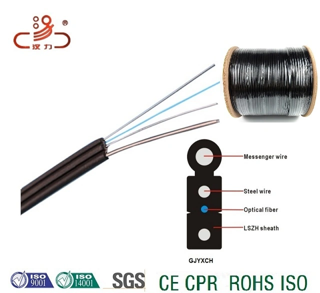 FTTH Drop Wire Optical Fiber Cable 2 C Made China