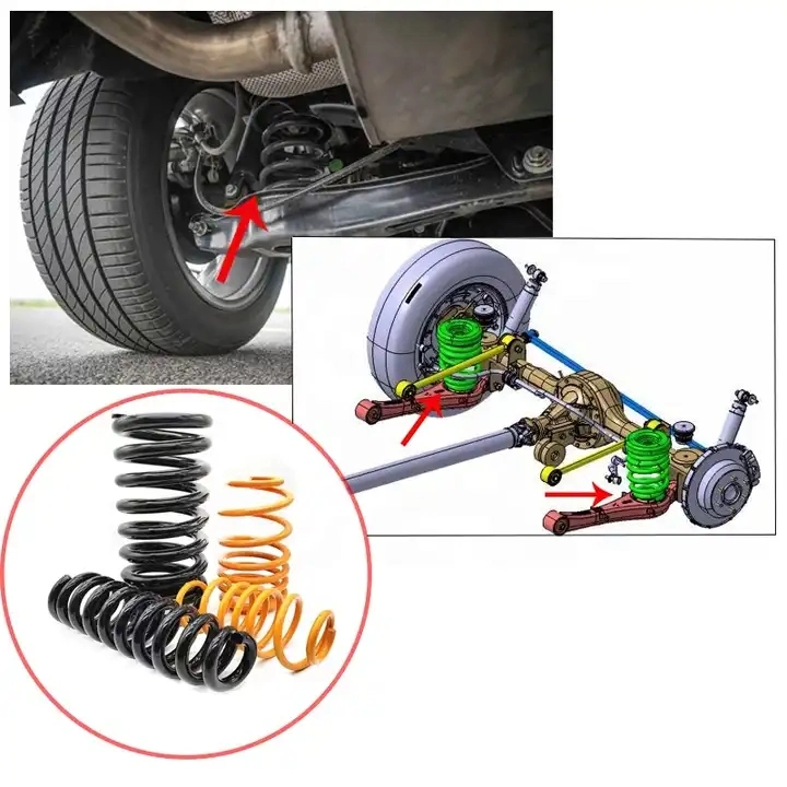 Suspensão pneumática automóvel Big Metal mola Helical Car Damping Primavera Molas helicoidais do amortecedor