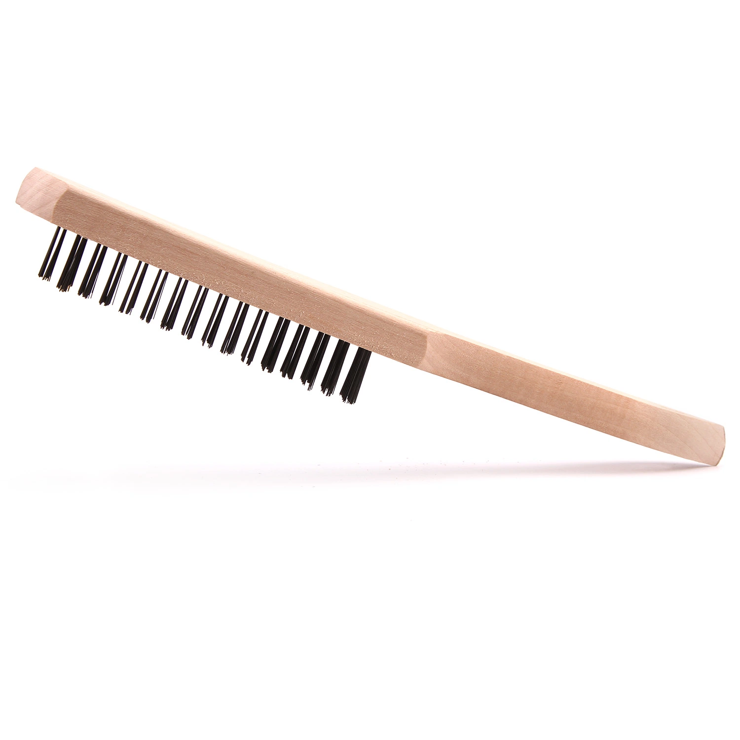 2022 Hot Sell Wire Brush for Cleaning 5*16 European Style Grass Tree Wooden Handle Wire Brush