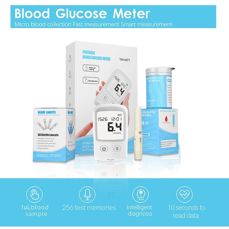 Health Care Mini Blood Glucose Meter Glucometer Diabetes Testing Kit Glucose Monitor