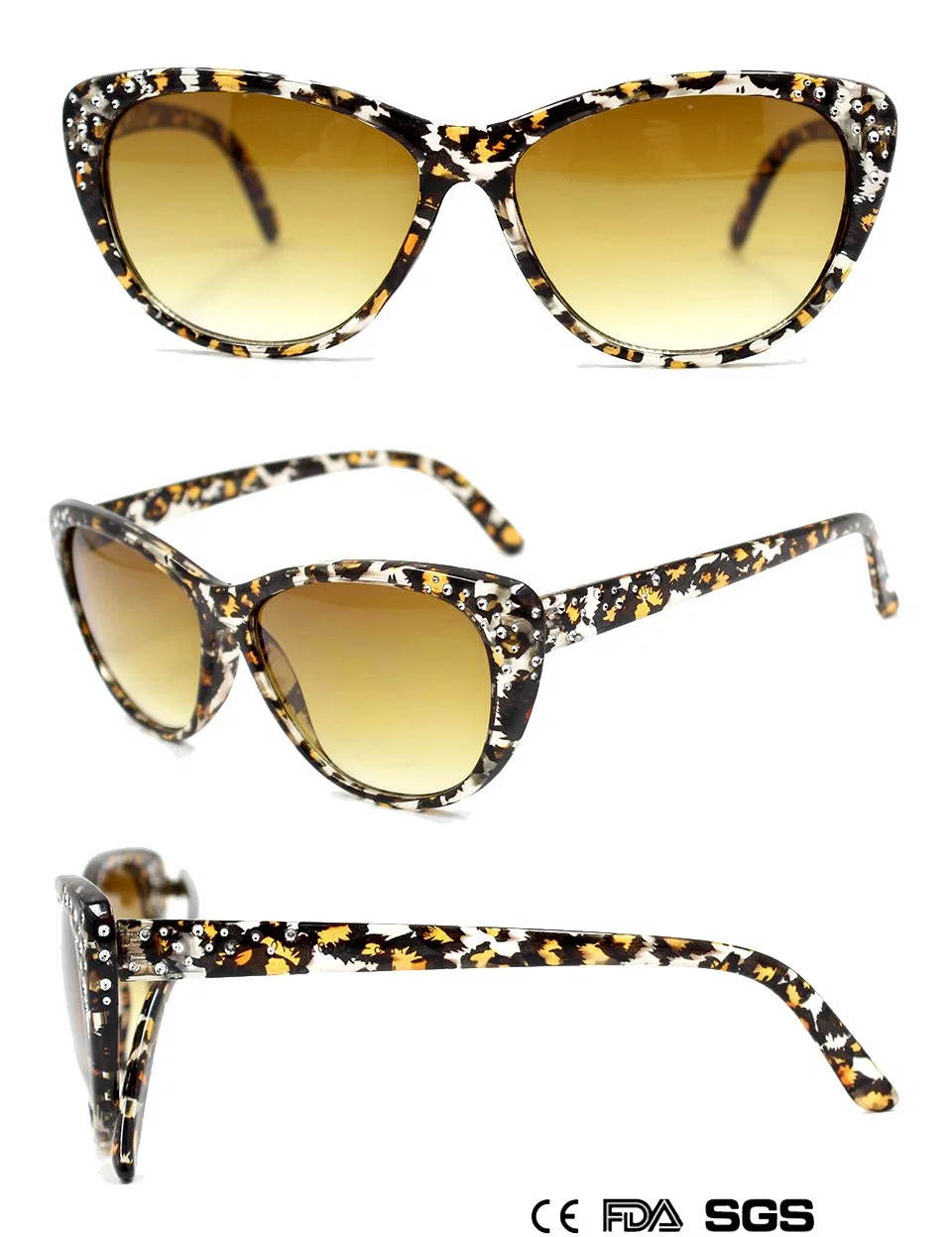 Stylish Cat-Eye Diamond Women's Sunglasses (M11115)