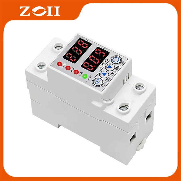 Zoii 220/230V 1-63A Digital Adjustable Over Under Voltage Current Protector