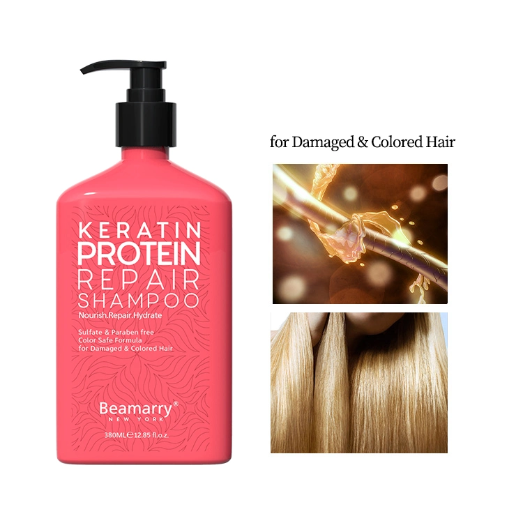 Los cosméticos productos de belleza de pelo profesional de reparación de la proteína Kertain Shampoo para cabello dañado y coloreado