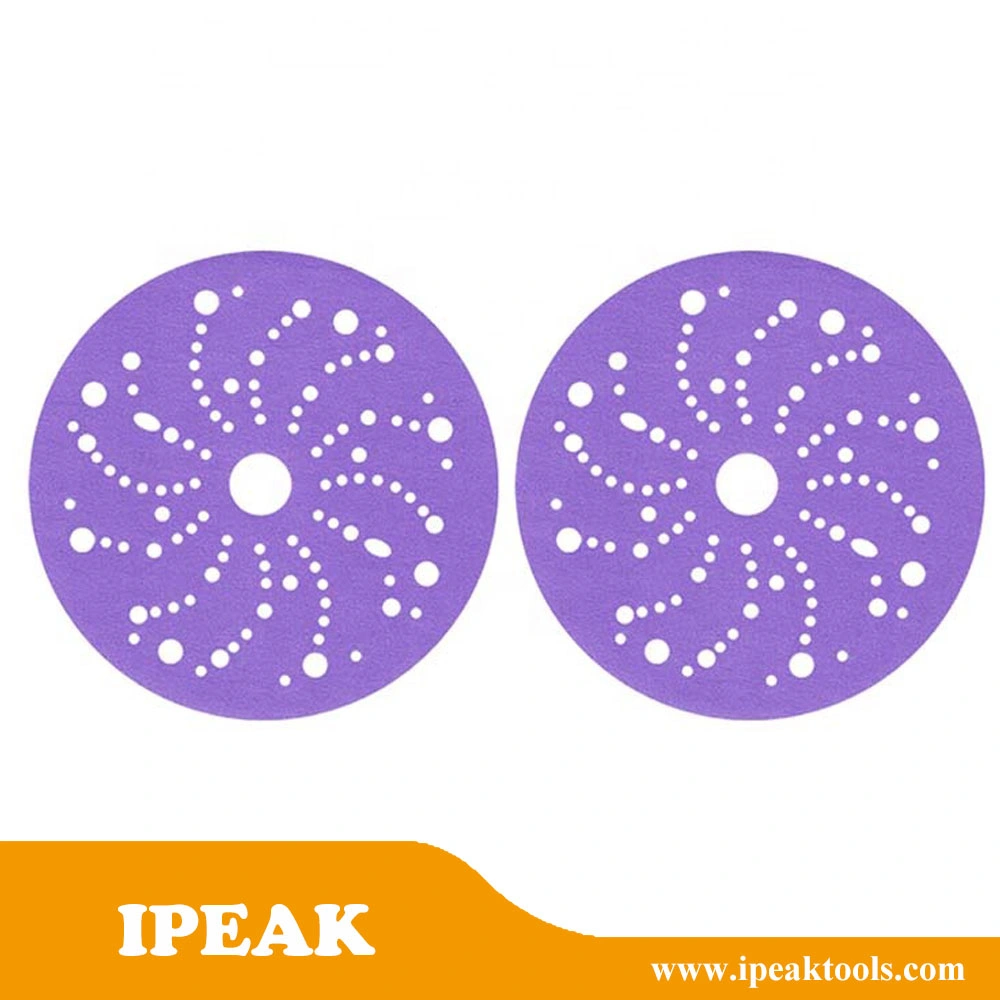 -Purple Hook & Loop 198mm Backing Sanding Disc for Sander, Finishing Fine Cut Sanding Abrasive Auto