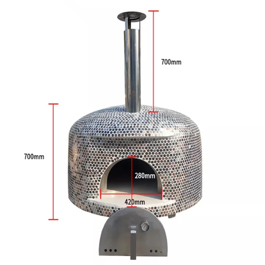 Portable Outdoor Pizza Oven Wood Fired 500 Degree Ovens for Outdoor Garden