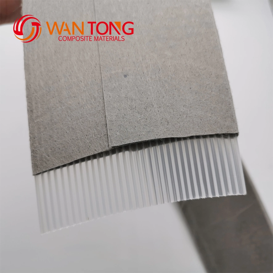 ISO Prefabricated Vertical Drain Composite Geotextiles Wick Drain