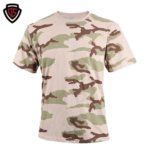 Double Safe Clothing Short Sleeve Cambat Breathable Tactical Military Outdoor Sports Camouflage T-Shirt