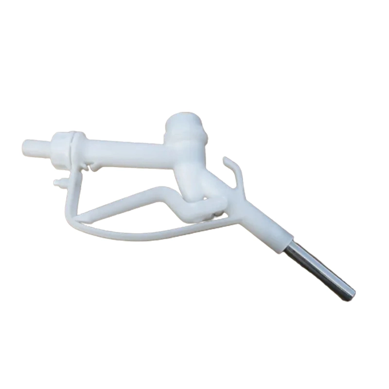 Fuel Delivery Gun for Use Tanks, 19mm Manual Operate Stainless Steel Spout Nozzle Adbue White