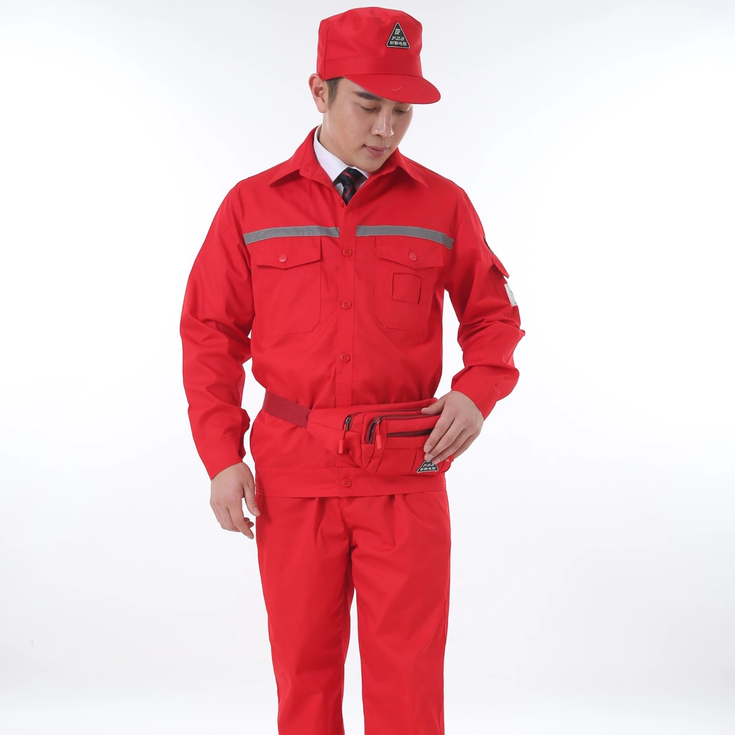 Miner Suit Factory Anti Static Clothing Work Shirt Suit Workwear with Hat