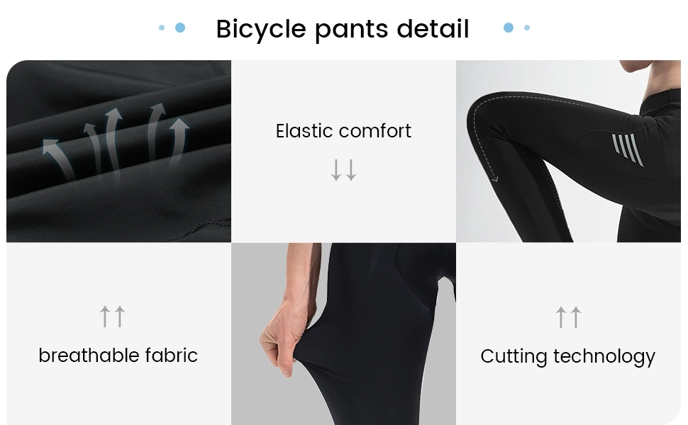 Custom Long Sleeves hombres hombres pantalones de ciclismo transpirable Moustain bicicleta lleva Pantalones