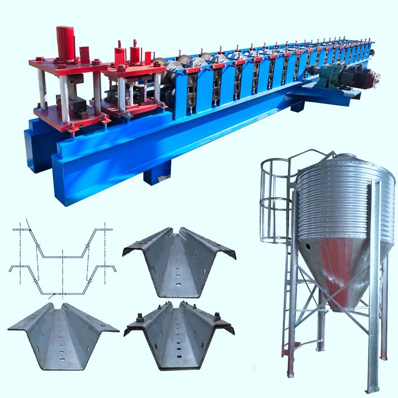 Máquina automática de formación de rodillos en U / Omega de alta calidad Máquina de fabricación de refuerzo de silo del compartimiento de grano