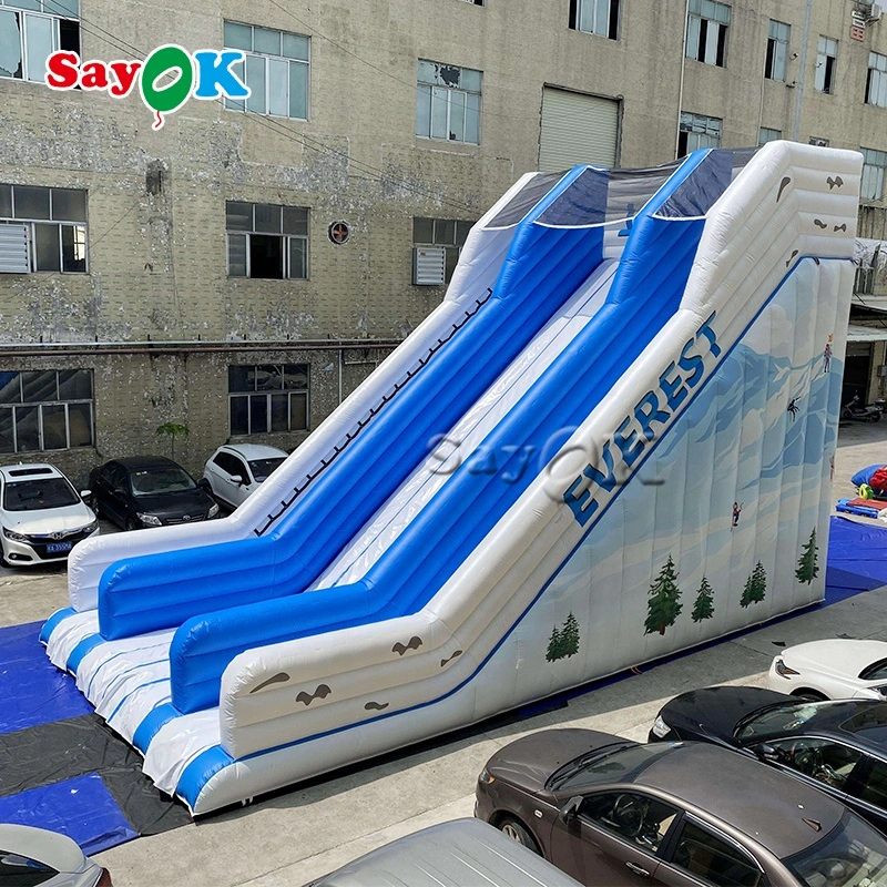 Sayok al aire libre, adultos, puente comercial inflable, casa de rebote Bouncy Salto Castillo tobogán de agua con ventilador para niños