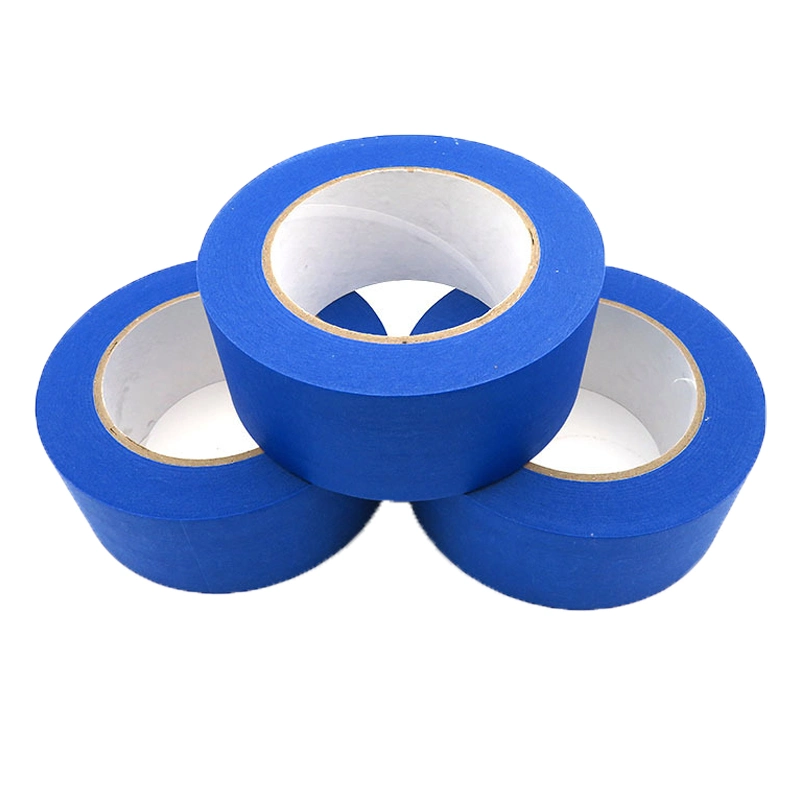 Color Customized Crepe Paper Blue Masking Tape Equivalent to 3m2090