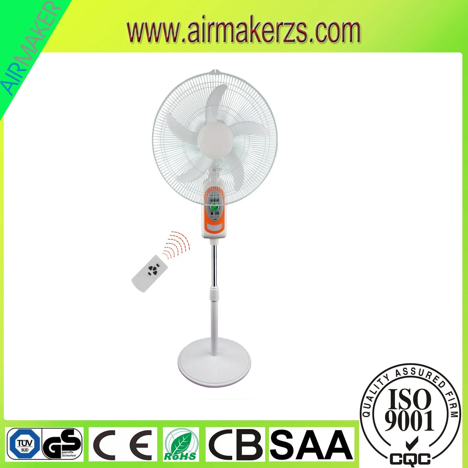 16" Rechargeable Stand Fan with Ce and RoHS Nigeria