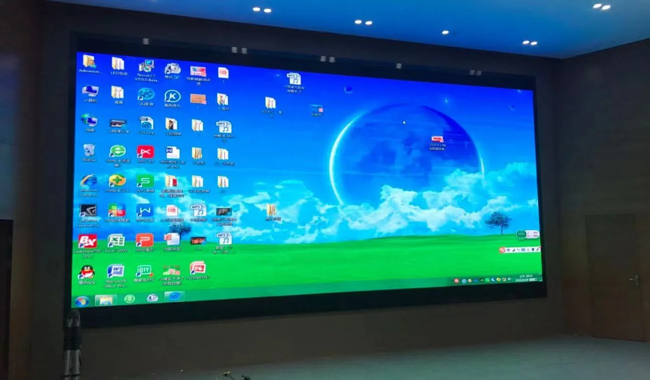 P1.66 Indoor 4K HD Full Color 16: 9 TV Screen Board LED Display Screen for Meeting Room Movable LED Conference for School