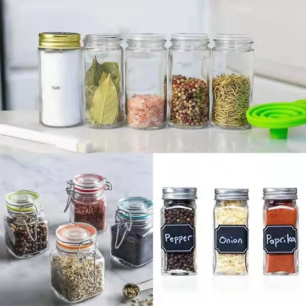 Wholesale/Supplier Square Spice Glass Jar 120ml Bottles for Herb Seasoning Storage