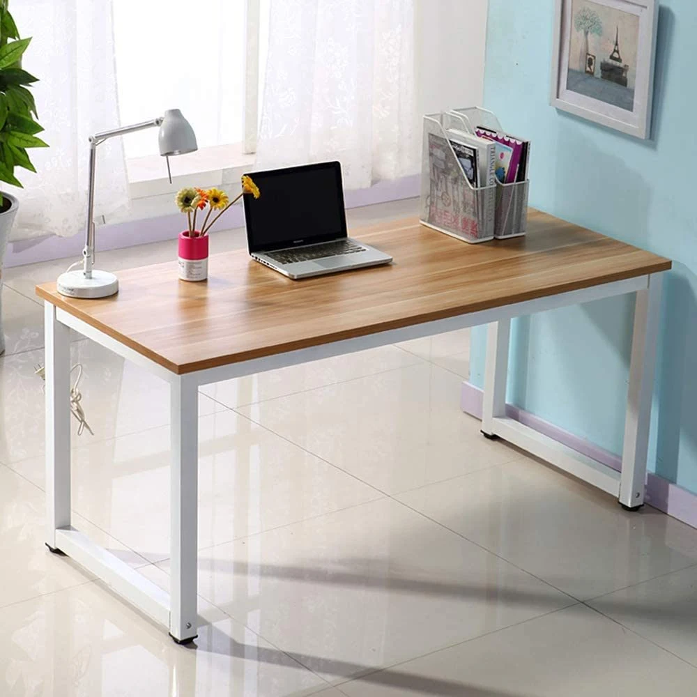 Industrial Sturdy Metal Frame Computer Desk PC Laptop Study Table Office Desk Workstation Computer Writing Work Furniture