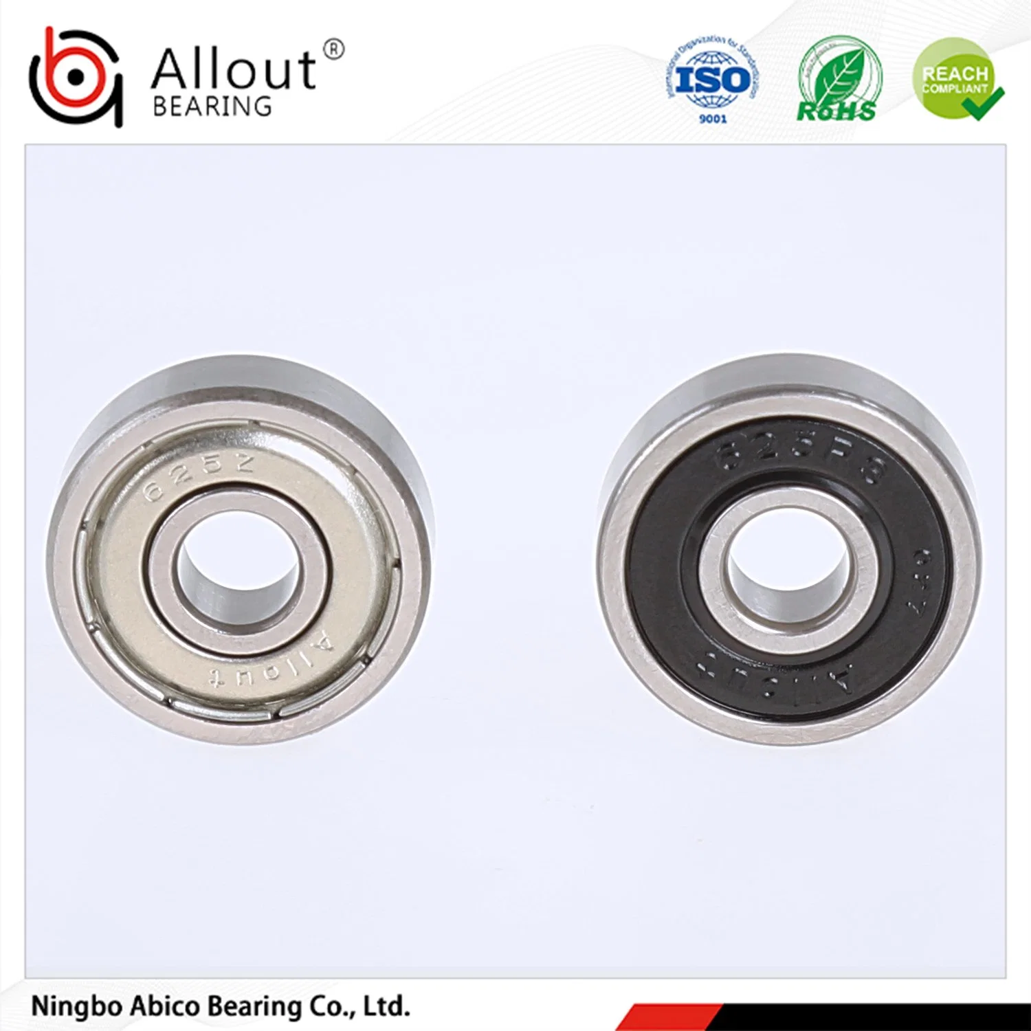 4X13X5mm;5X16X5mm;6X19X6mm;624 625 626 RS Zz Non-Angular Contact  Deep Groove Ball Bearing for Toy /Fan /Electric Bike/Roller /Air Conditioner /Motor Tool Parts