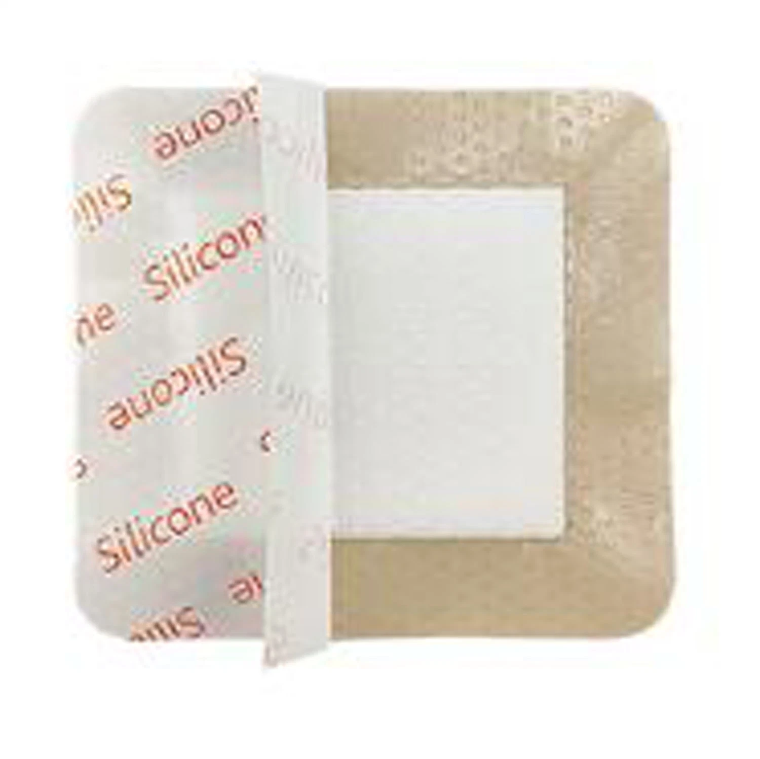 Medical Adhesive Silicone Wound Dressing with Thinner Border