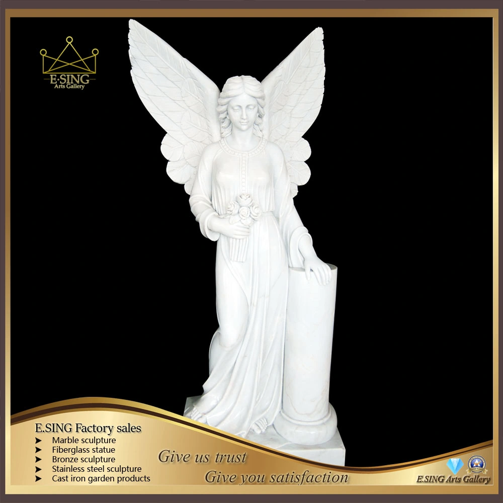 Best Quality Caved Angel Lady Monument