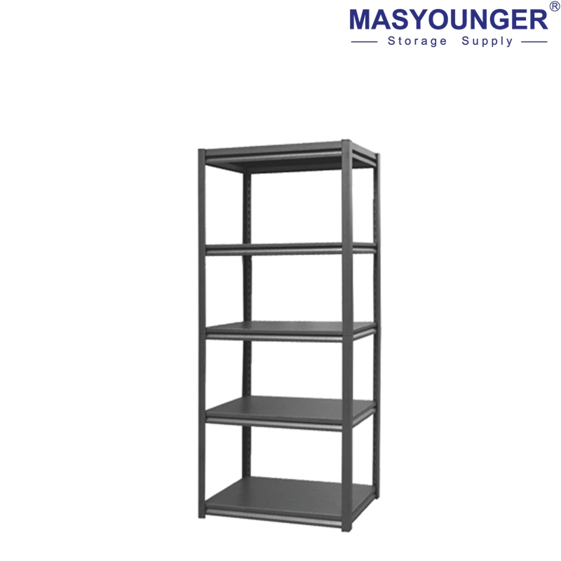 Hot Selling Black 5 Tier Light Duty Boltless Steel Shelving Unit for Small Warehouse