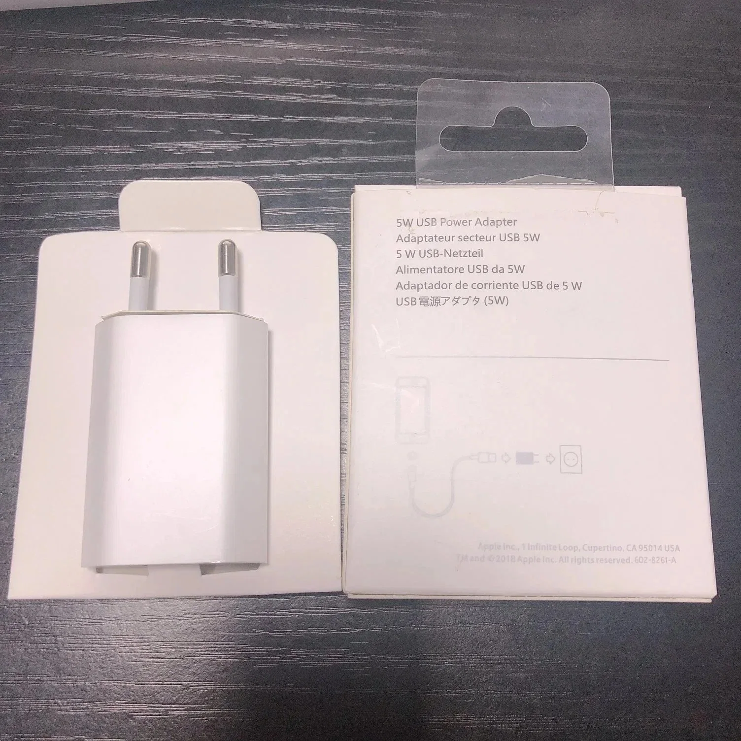 5W, enchufe europeo viajar Cargador de pared USB 5V/1A Carga rápida para el iPhone 6 6s 7 8 Plus X Xs Max Xr Teléfono móvil el adaptador de CA