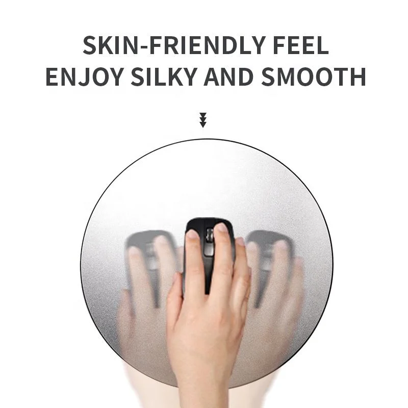 Aluminum Alloy Round Mouse Pad Mat Hard Smooth Ultra-Thin Waterproof Fast and Accurate Control Mouse Pad