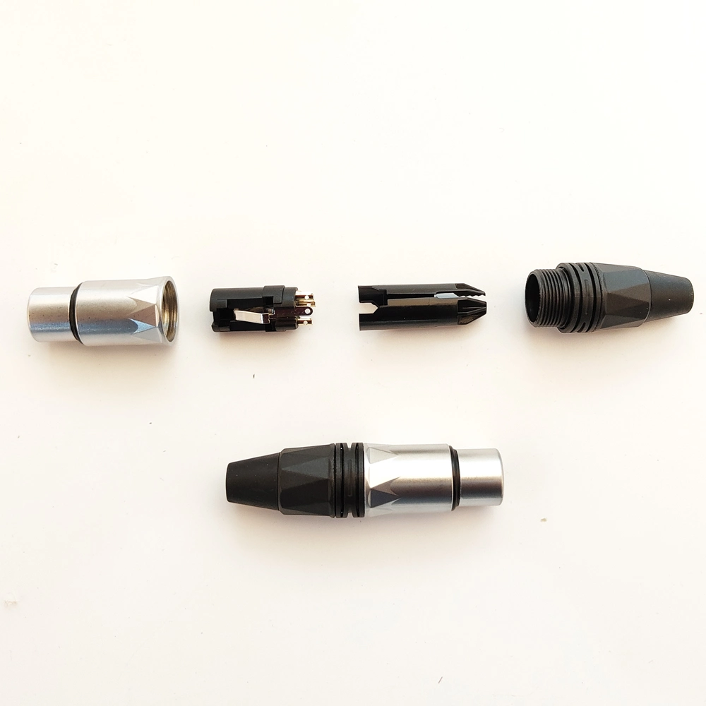 3pin Male Speaker XLR Connector Audio Plug (X-1134PG)