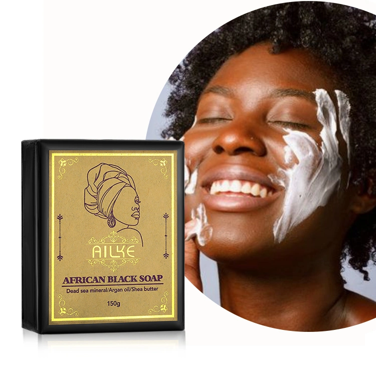 Limpiar la melanina Quitar rostro extremadamente lavar el jabón artesanal 100% Natural jabón negro para los hombres