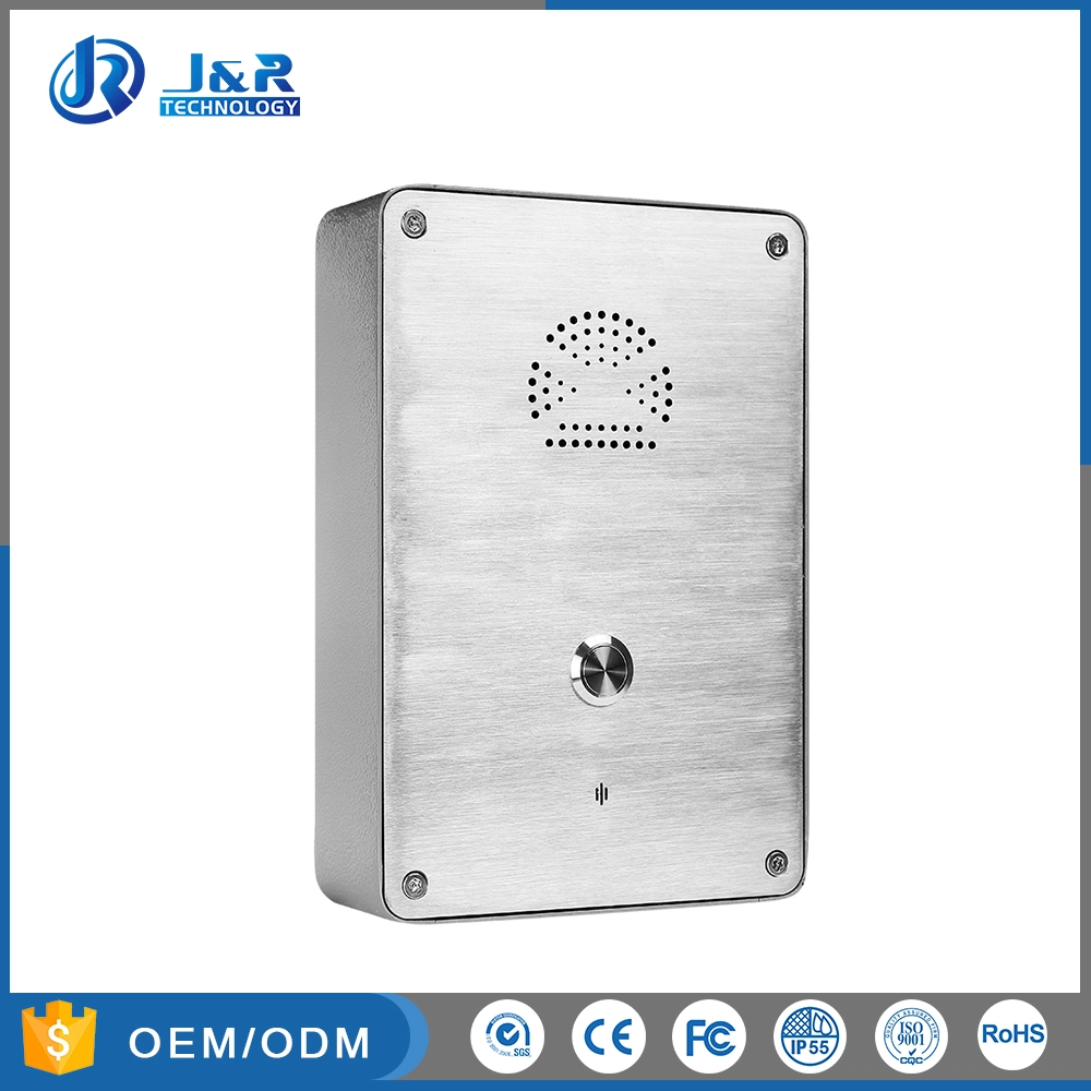 Stainless Steel Rugged Door Intercom, Vandal Resistant Emergency Call Box for Elevator, ATM, Parking Lot