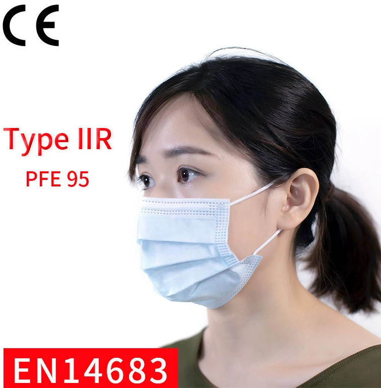 China Supplier 3-Ply Disposable Medical / Surgical Face Mask Bfe 98-99% with Earloop or Strap Type SGS Report in Stock