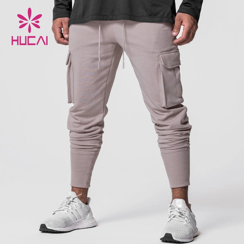 Private Label OEM Factory Suit Side Zipper Pocket Sweatpants Custom Mens Jogging Pants