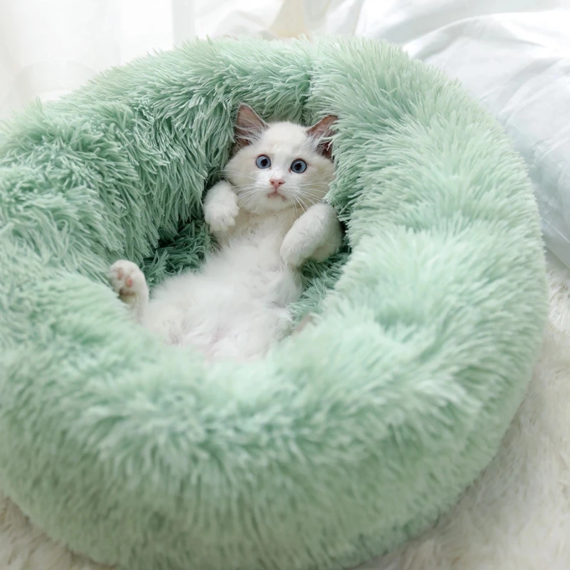 Pets Love Comfortable Nest Pet Bed Foldable Fluffy and Comfortable Package Printing Pet Supplies