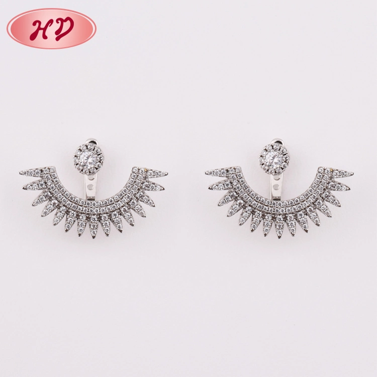 2020 Latest Design Heart Shape Gold Plated Stud Earrings