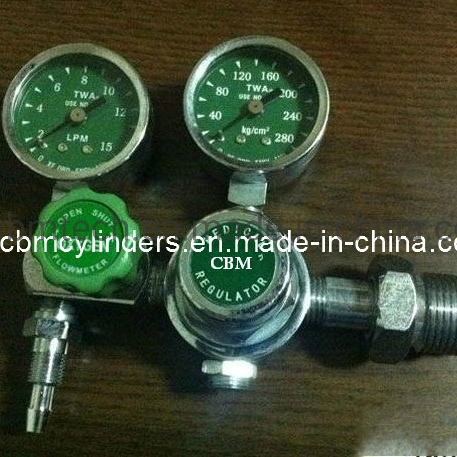 Hospital Medical Double-Gauge Oxygen Cylinder Regulator