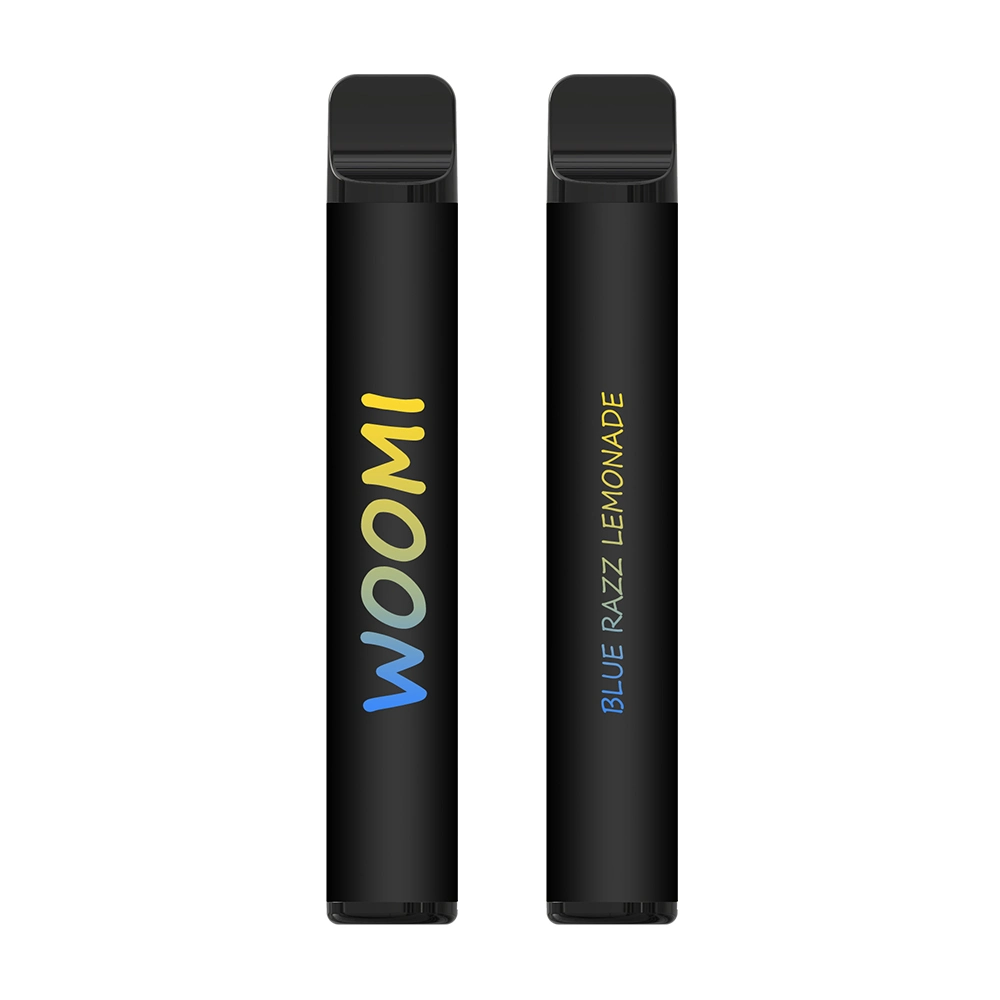 2023 Verschiedene Geschmacksrichtungen Woomi Vape 2% Nikotin Mesh Coil Electronic Cigarette Rock 600 Puffs Einweg-Vape