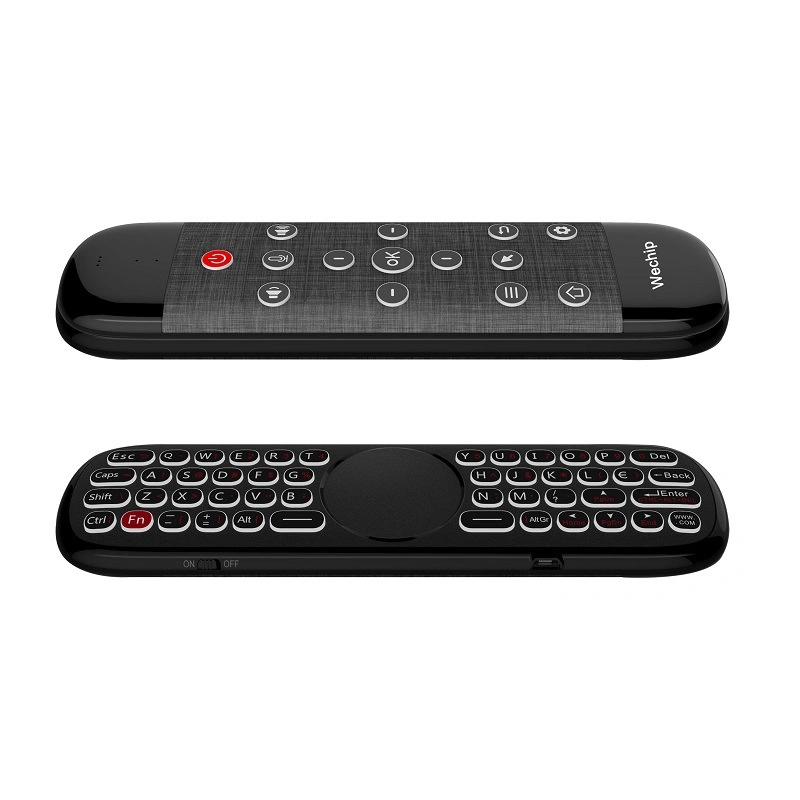 Airmouse 2.4G Wireless Anti Lost Backlit Seek Mini Keyboard Air Mouse W2 PRO Remote Control for Set Top Box