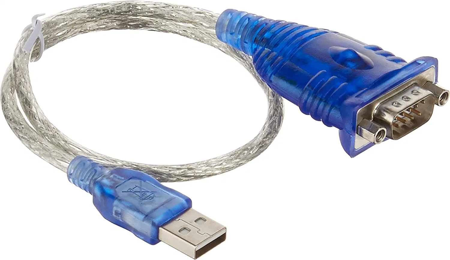 Transparent Color USB to dB9 Serial RS232 Cable