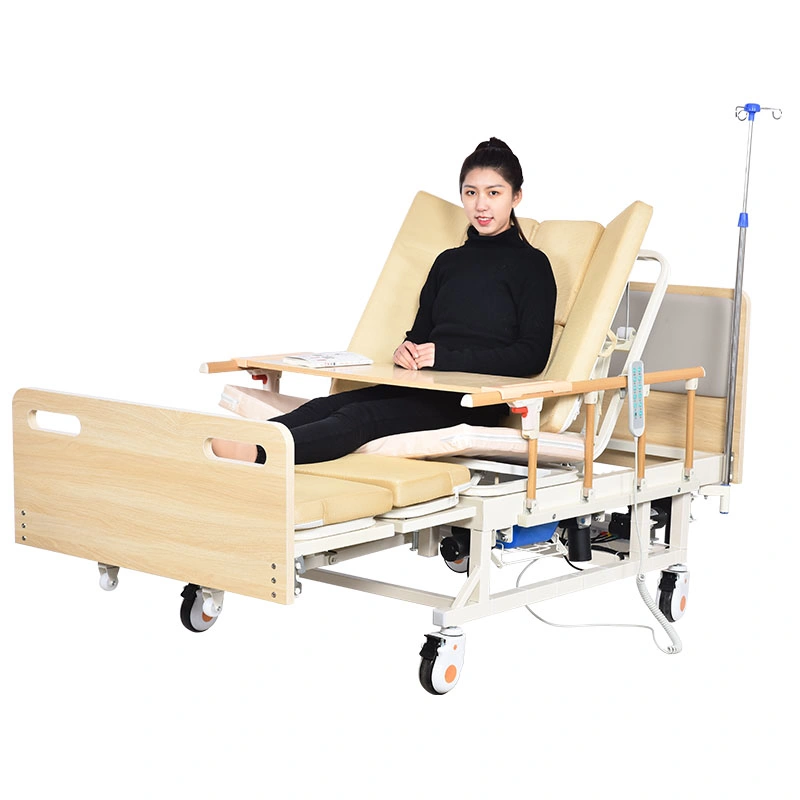 Electric Nursing Bed Home Use Adjustable Bed Multifunction Hospital Bed