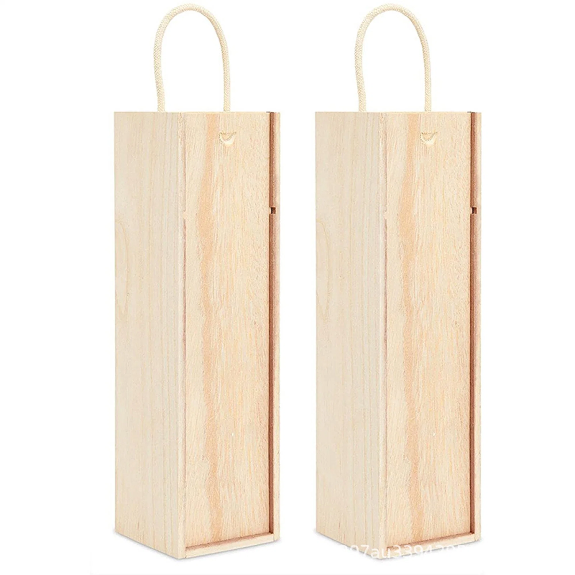 Kunsthandwerk Geschenke Geburtstage Haushaltswaren 2 Pack Unvollendete Holz Weinbox Mit Griff