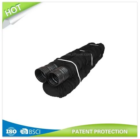 Garden Pipe Flexible and Expandable Perforated Drain Pipe with Fabric Sock