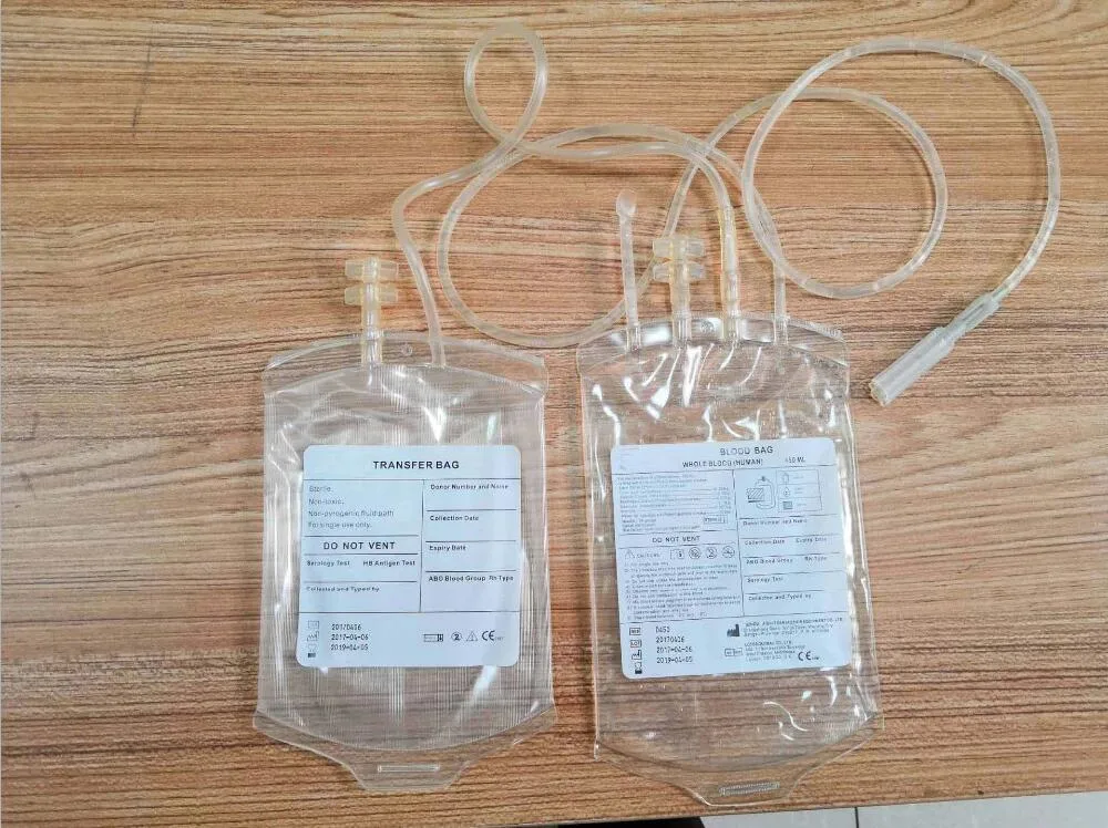 A coleta do sangue bag bolsa de Sangue Medical a transfusão de sangue Bag