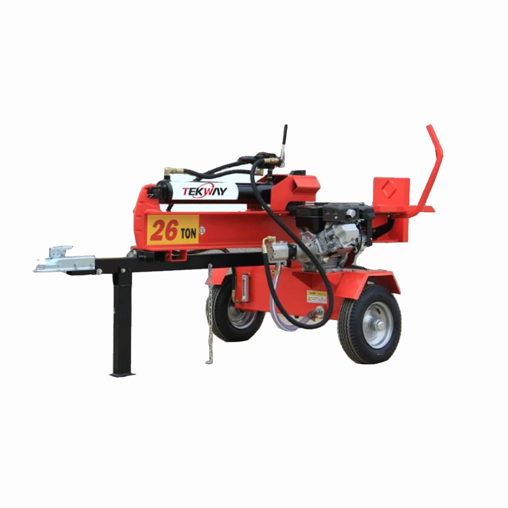 Petrol 2 Handle Gas Log Splitter Briggs Engine 6.5HP Firewood Cutting Machine